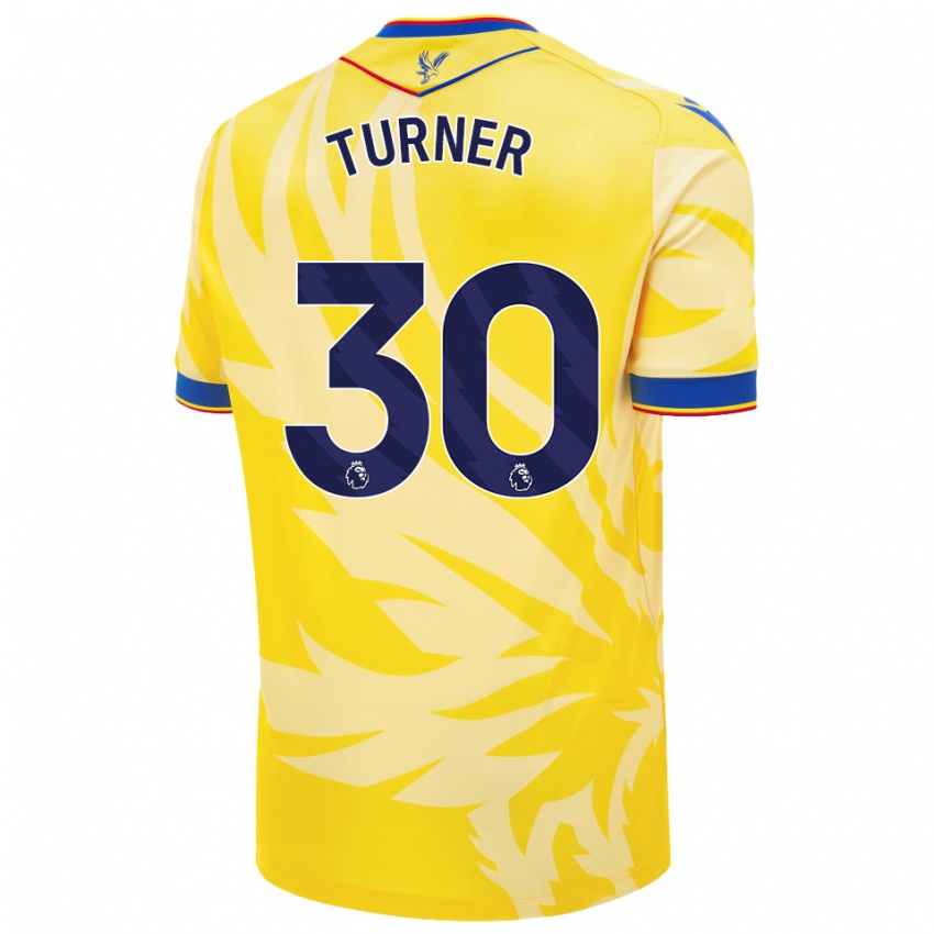 Kinder Matt Turner #30 Gelb Auswärtstrikot Trikot 2024/25 T-Shirt Österreich