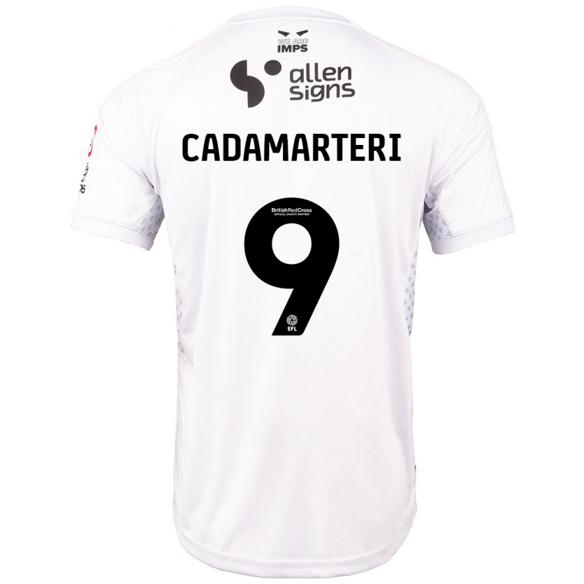 Kinder Bailey Cadamarteri #9 Rot Weiß Auswärtstrikot Trikot 2024/25 T-Shirt Österreich