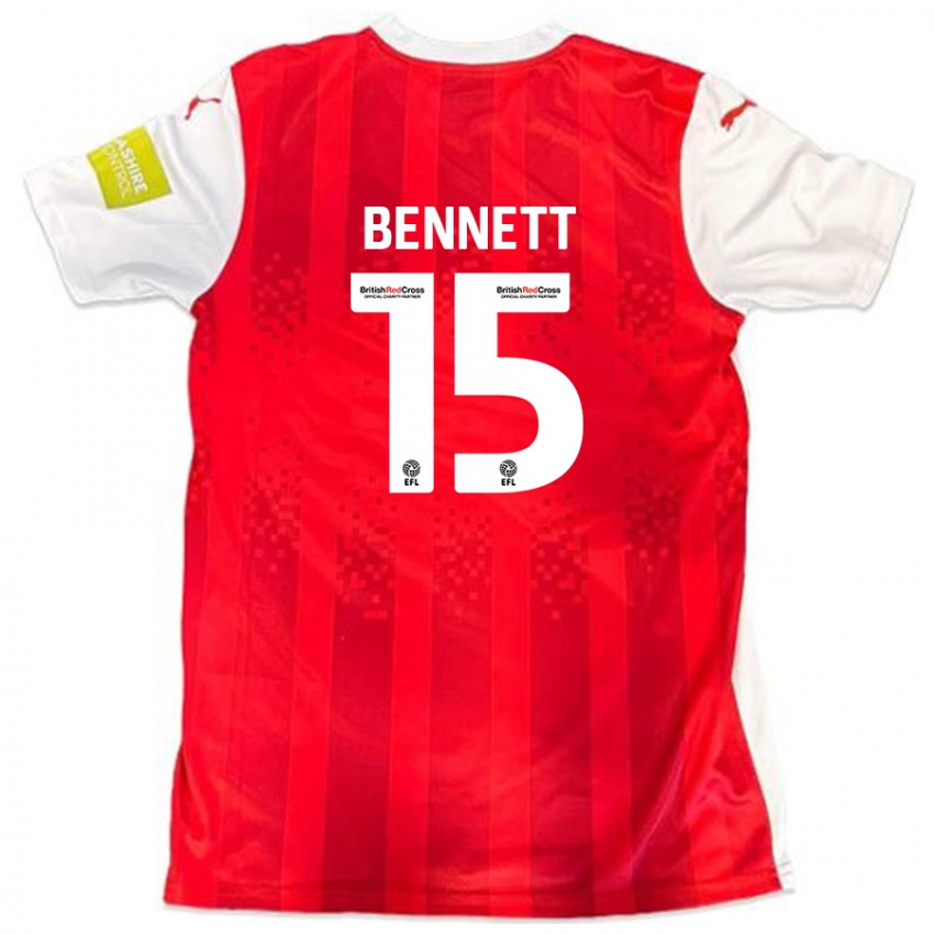 Herren Rhys Bennett #15 Rot Weiß Heimtrikot Trikot 2024/25 T-Shirt Österreich