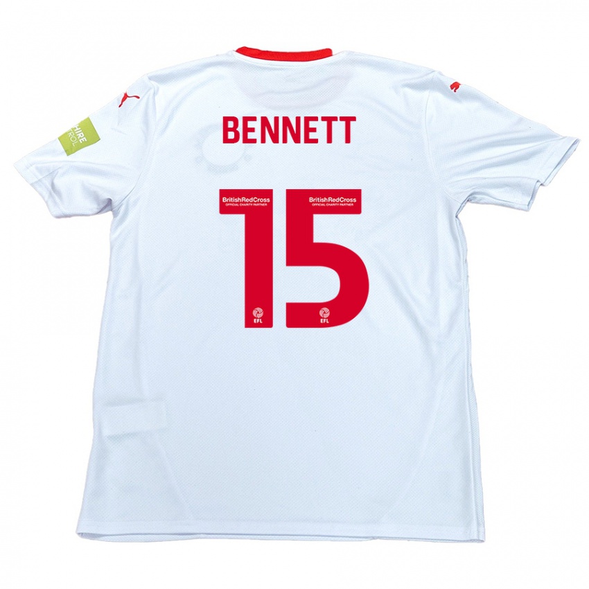 Herren Rhys Bennett #15 Weiß Auswärtstrikot Trikot 2024/25 T-Shirt Österreich