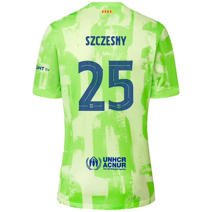 Herren Wojciech Szczesny #25 Limettengrün Ausweichtrikot Trikot 2024/25 T-Shirt Österreich