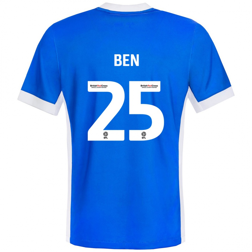 Herren Ben Davies #25 Blau Weiß Heimtrikot Trikot 2024/25 T-Shirt Österreich