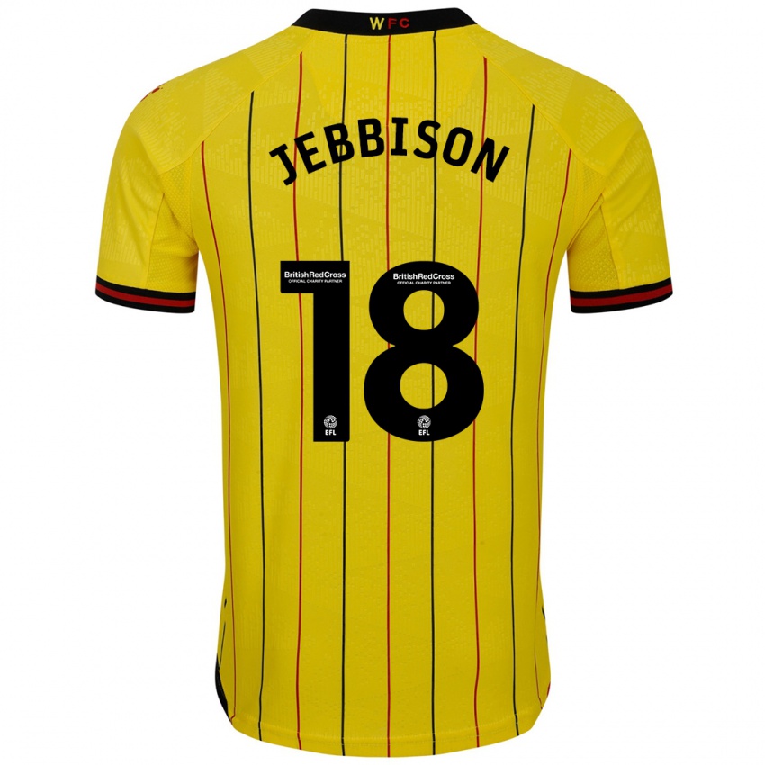 Herren Daniel Jebbison #18 Gelb Schwarz Heimtrikot Trikot 2024/25 T-Shirt Österreich