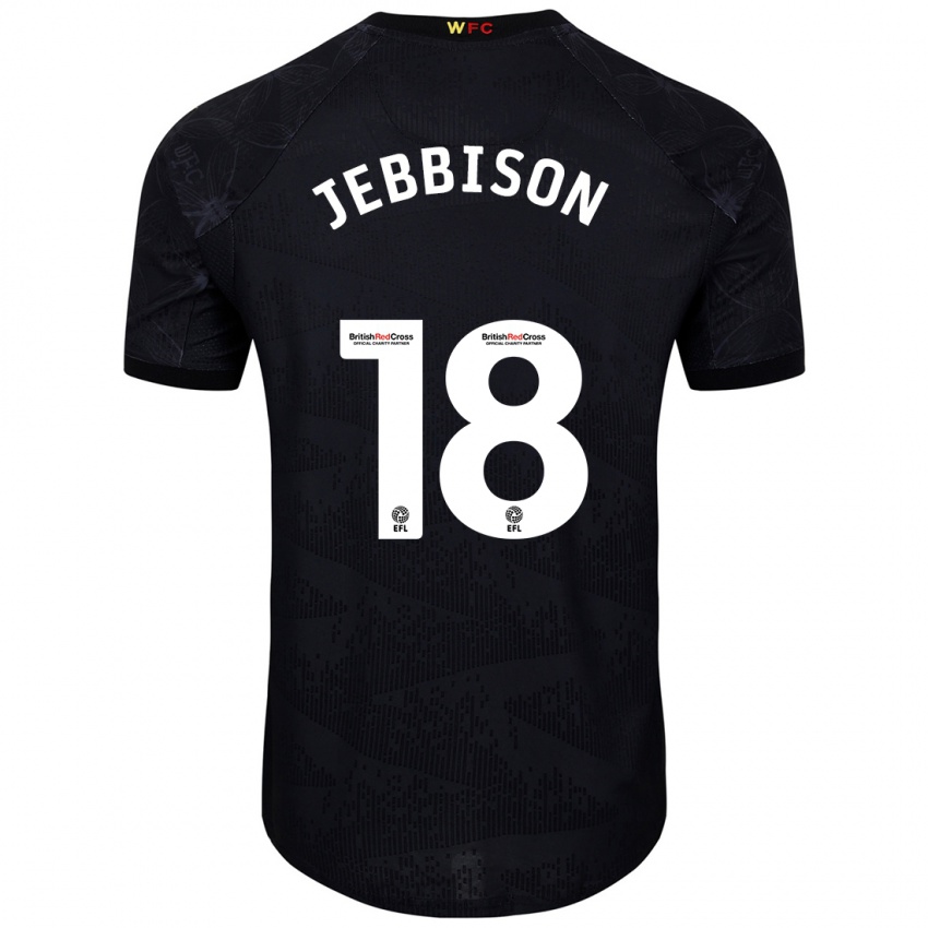 Herren Daniel Jebbison #18 Schwarz Weiß Auswärtstrikot Trikot 2024/25 T-Shirt Österreich