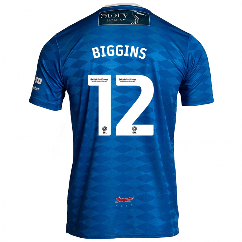 Herren Harrison Biggins #12 Blau Heimtrikot Trikot 2024/25 T-Shirt Österreich