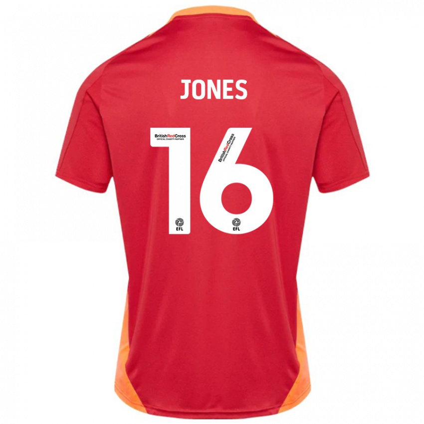 Herren Patrick Jones #16 Blau Cremeweiß Auswärtstrikot Trikot 2024/25 T-Shirt Österreich