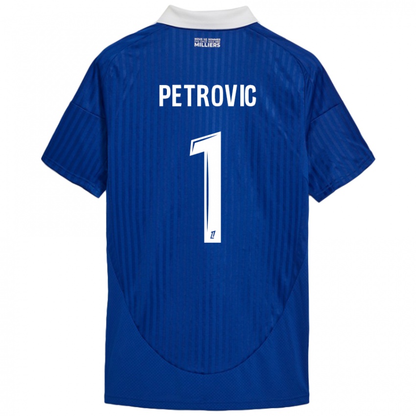 Damen Djordje Petrovic #1 Blau Weiß Heimtrikot Trikot 2024/25 T-Shirt Österreich