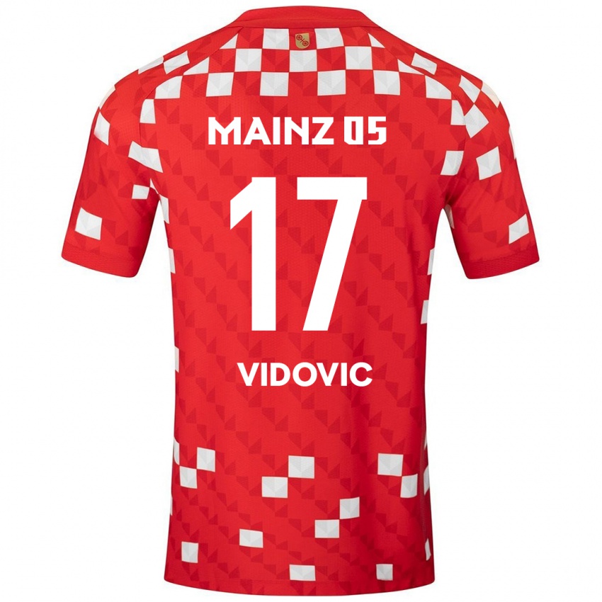 Damen Gabriel Vidovic #17 Weiß Rot Heimtrikot Trikot 2024/25 T-Shirt Österreich