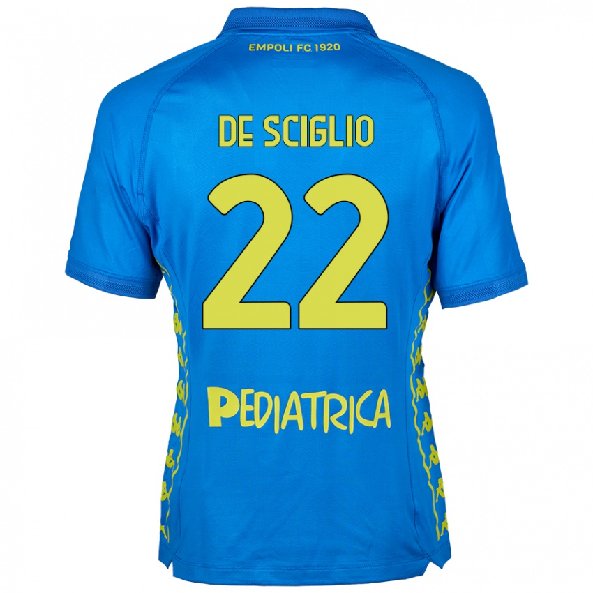 Damen Mattia De Sciglio #22 Blau Heimtrikot Trikot 2024/25 T-Shirt Österreich