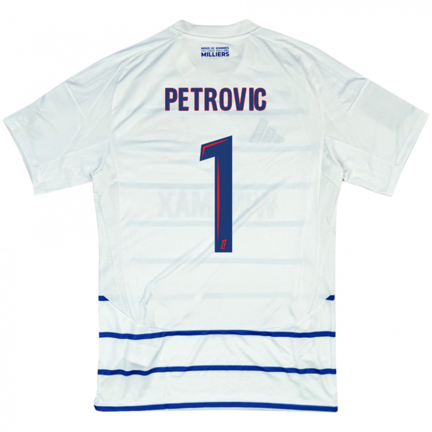 Damen Djordje Petrovic #1 Weiß Blau Auswärtstrikot Trikot 2024/25 T-Shirt Österreich