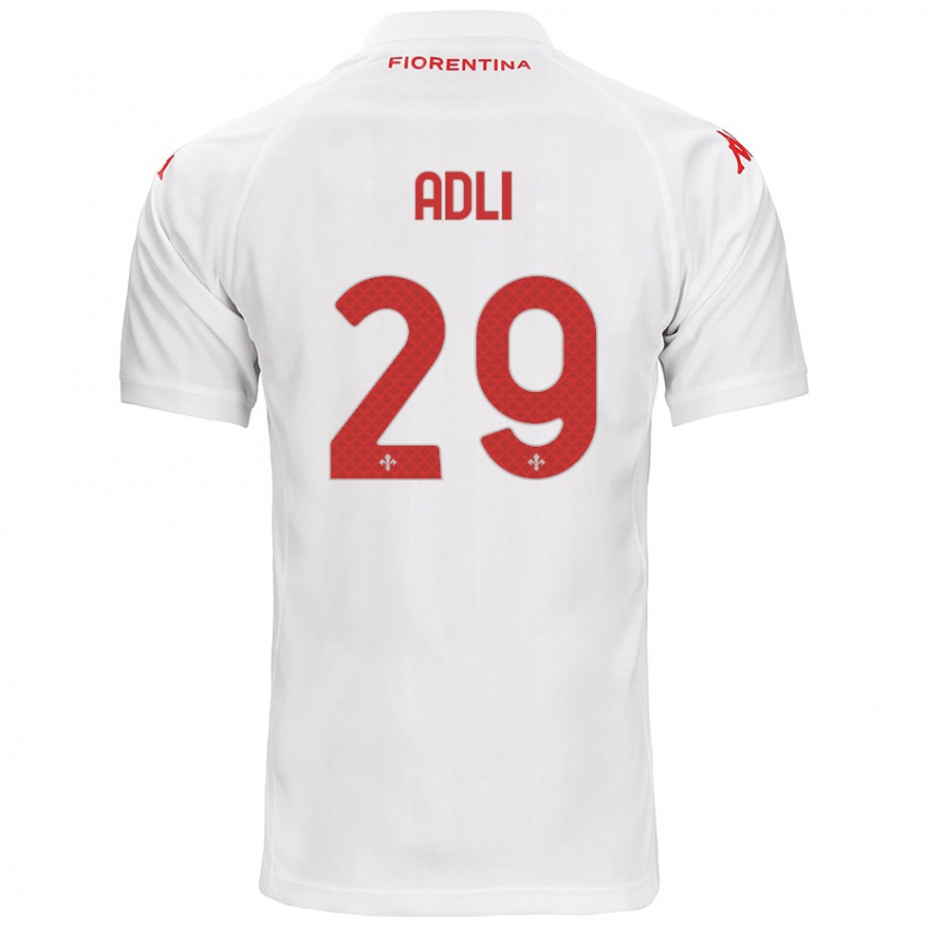 Damen Yacine Adli #29 Weiß Auswärtstrikot Trikot 2024/25 T-Shirt Österreich