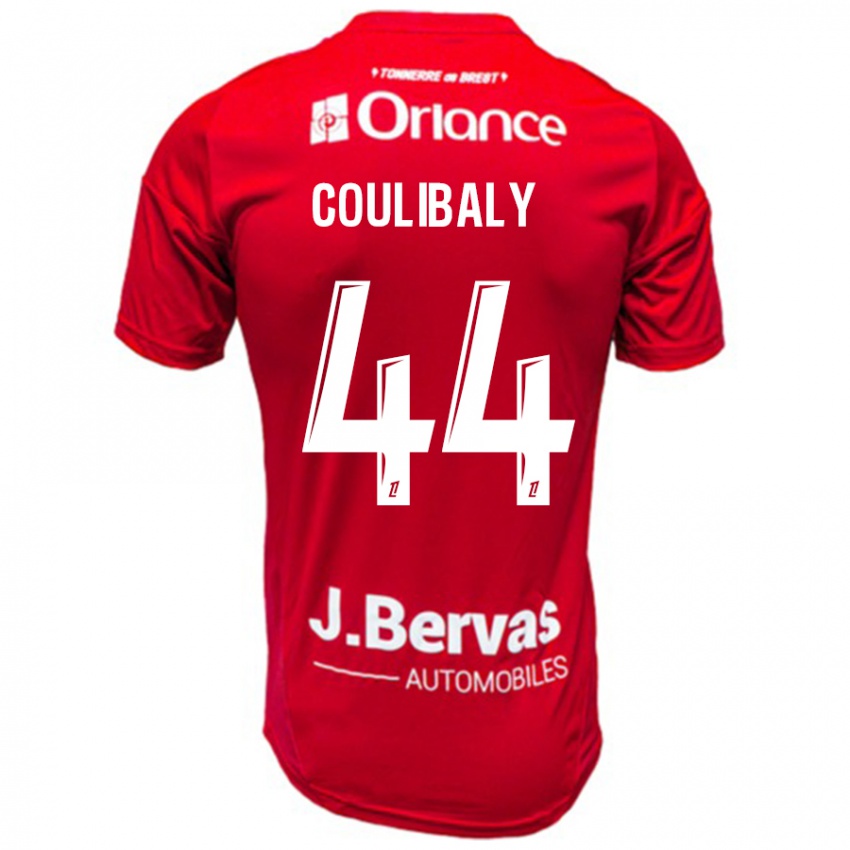 Damen Soumaila Coulibaly #44 Rot Weiß Heimtrikot Trikot 2024/25 T-Shirt Österreich