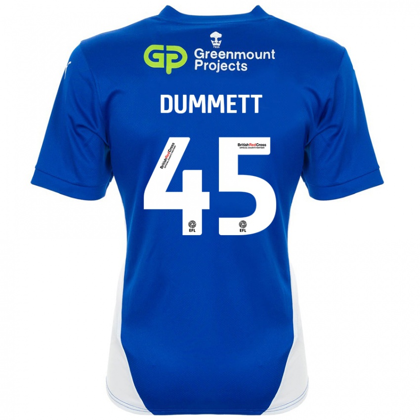 Damen Paul Dummett #45 Blau Weiß Heimtrikot Trikot 2024/25 T-Shirt Österreich