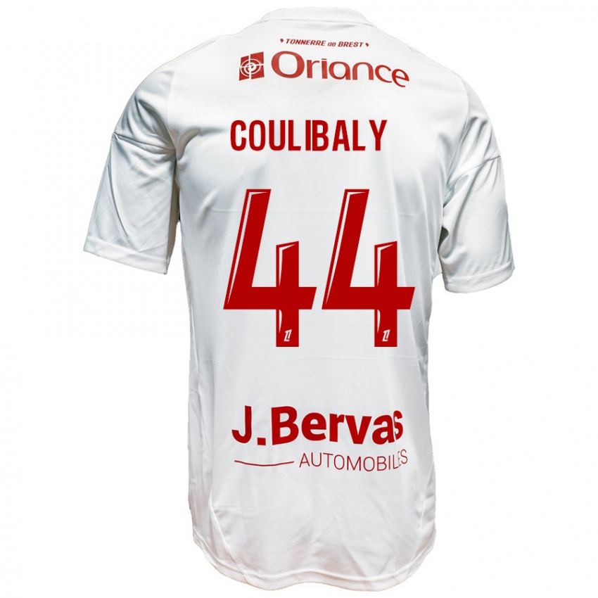 Damen Soumaila Coulibaly #44 Weiß Rot Auswärtstrikot Trikot 2024/25 T-Shirt Österreich