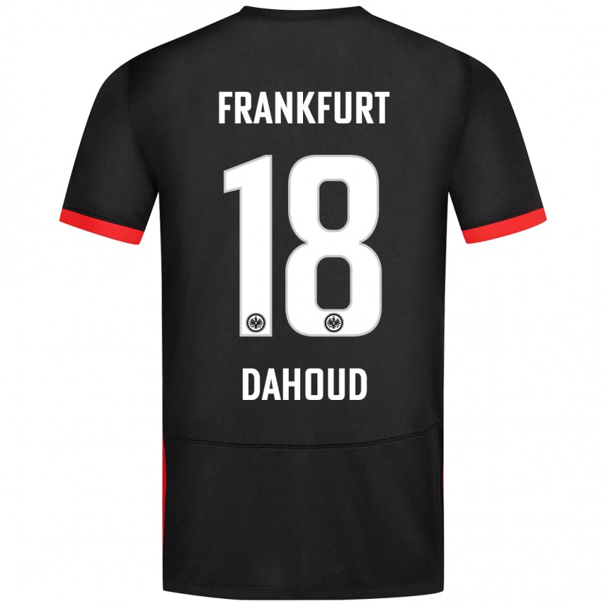 Damen Mahmoud Dahoud #18 Schwarz Auswärtstrikot Trikot 2024/25 T-Shirt Österreich