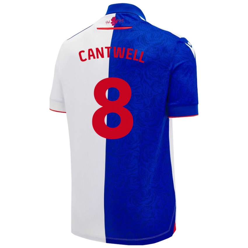 Damen Todd Cantwell #8 Himmelblau Weiß Heimtrikot Trikot 2024/25 T-Shirt Österreich