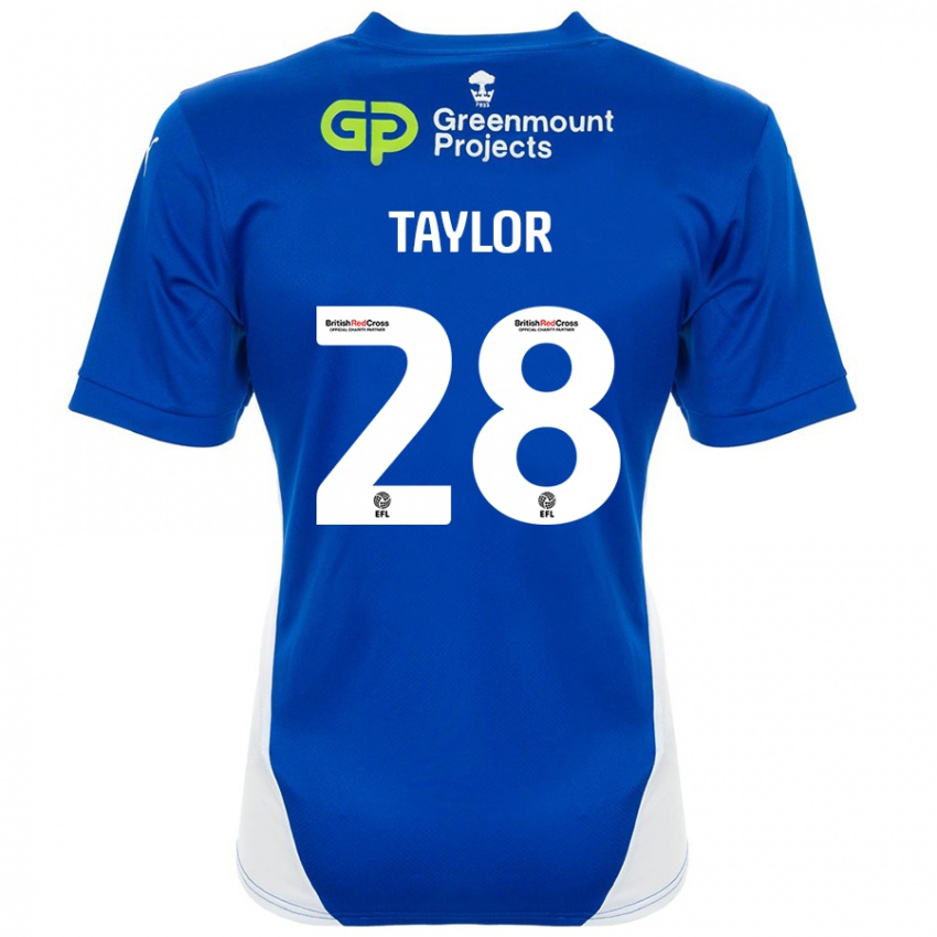 Damen Dale Taylor #28 Blau Weiß Heimtrikot Trikot 2024/25 T-Shirt Österreich