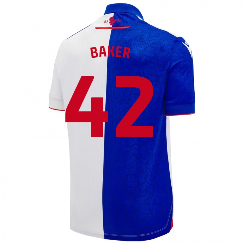 Damen Lewis Baker #42 Himmelblau Weiß Heimtrikot Trikot 2024/25 T-Shirt Österreich