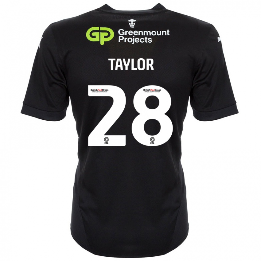 Damen Dale Taylor #28 Schwarz Auswärtstrikot Trikot 2024/25 T-Shirt Österreich