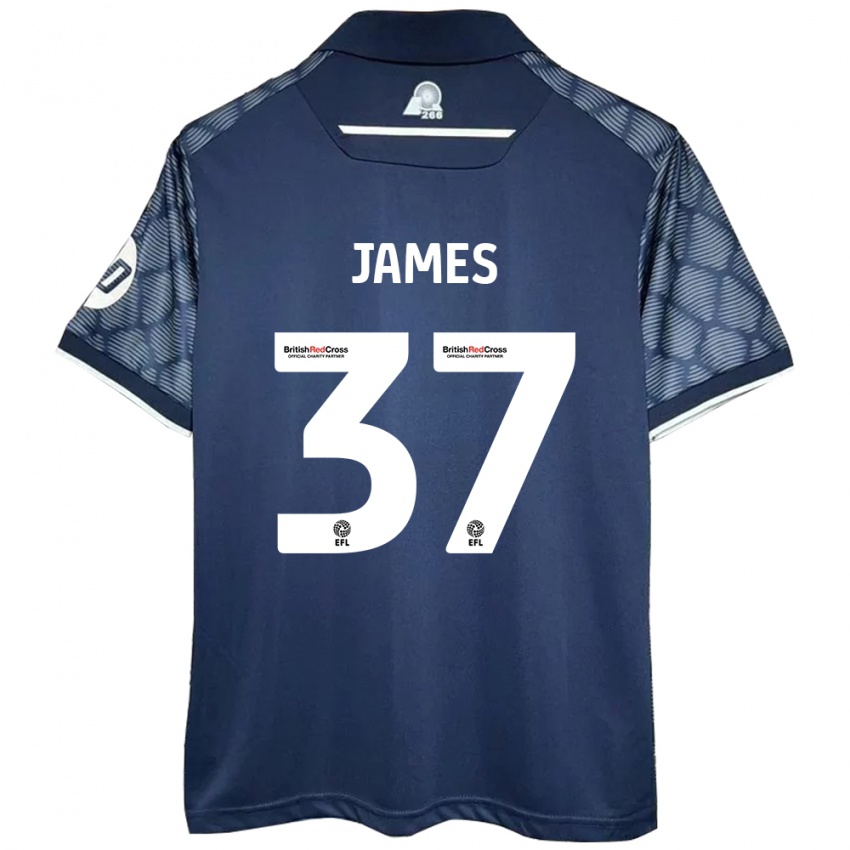 Damen Matty James #37 Schwarz Auswärtstrikot Trikot 2024/25 T-Shirt Österreich