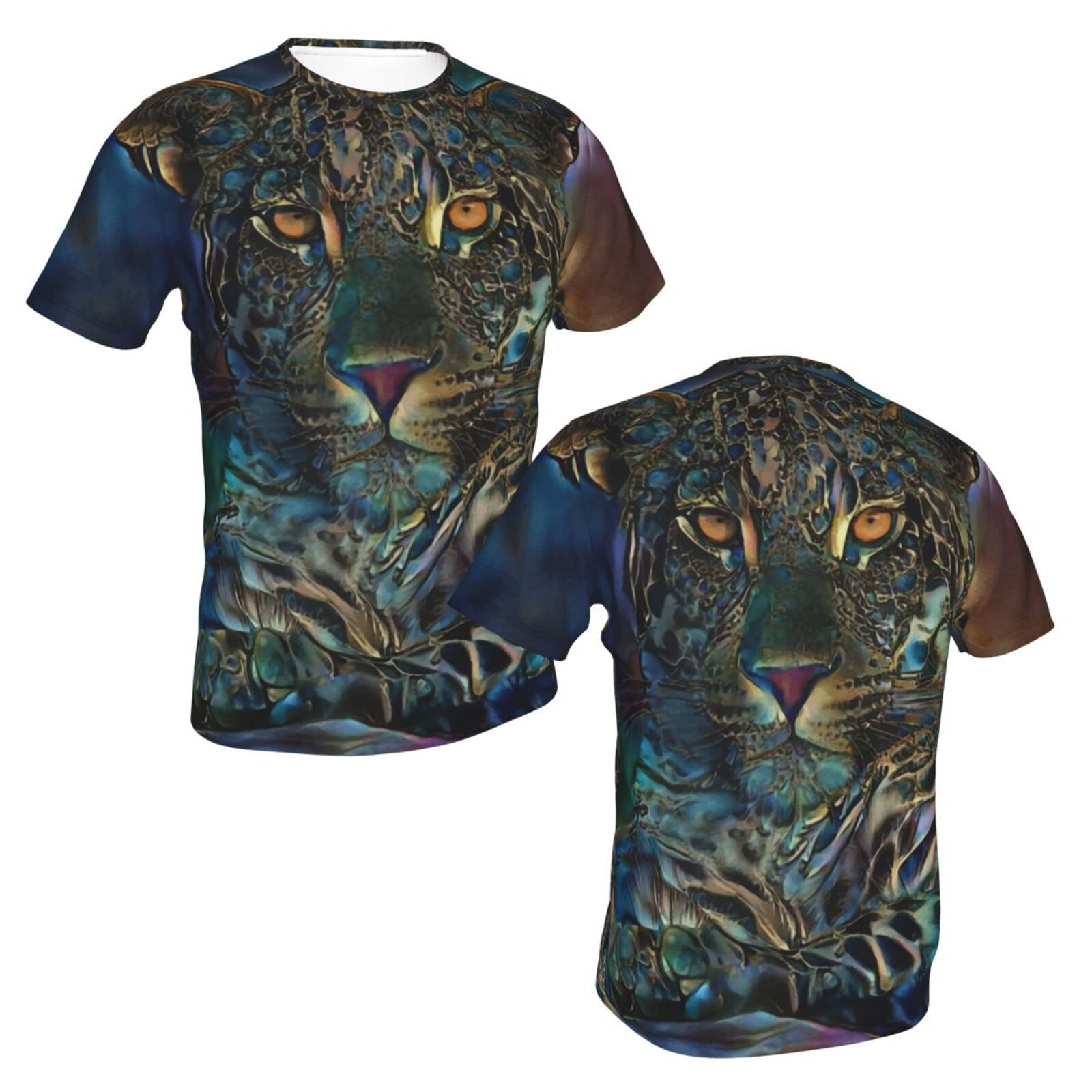 Laria Leopard Medien Mischen Elemente Klassisch Österreich T-shirt