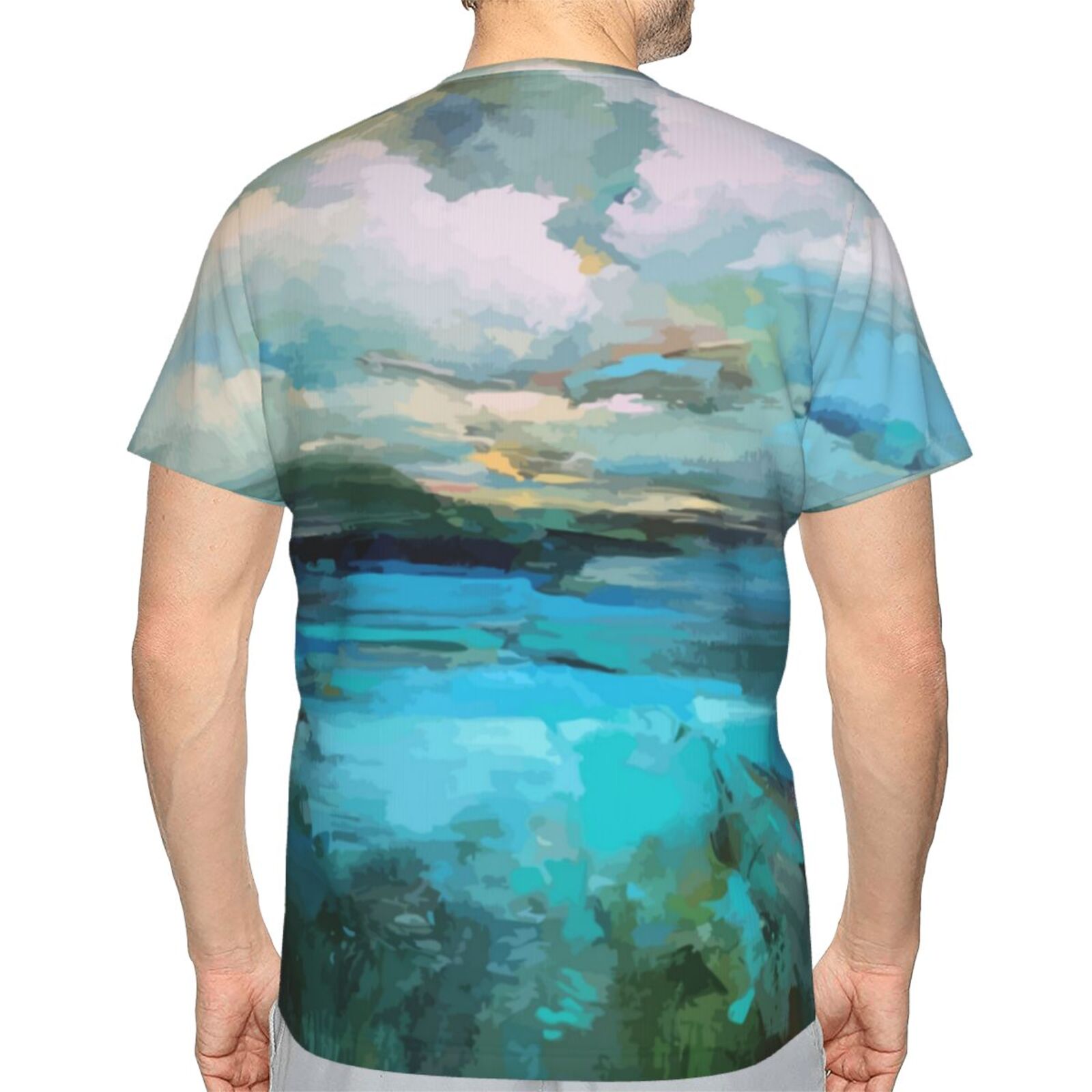 Wolken über Dem See Malelemente Klassisch Österreich T-shirt