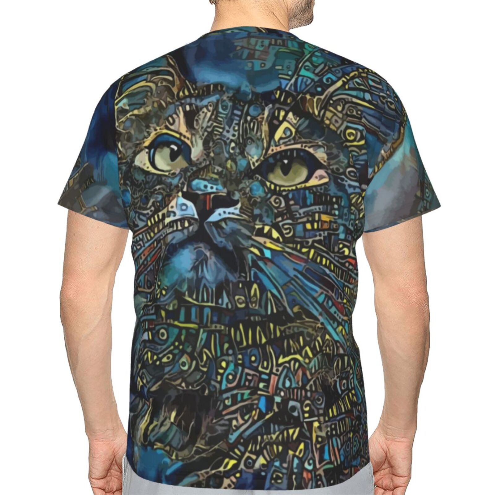 Tzany Katze Medien Mischen Elemente Klassisch Österreich T-shirt